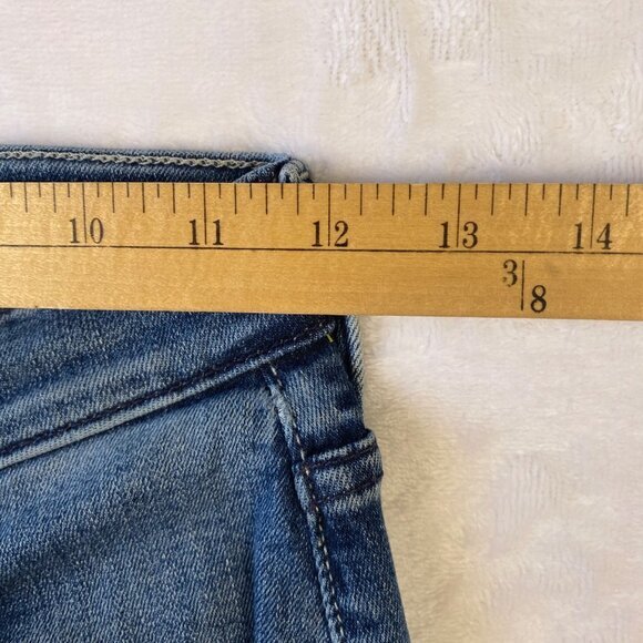 MOTHER Jeans Womens Sz‎ 27 Pixie Tomcat Ankle High-Rise Button Fly Denim - Picture 10 of 12